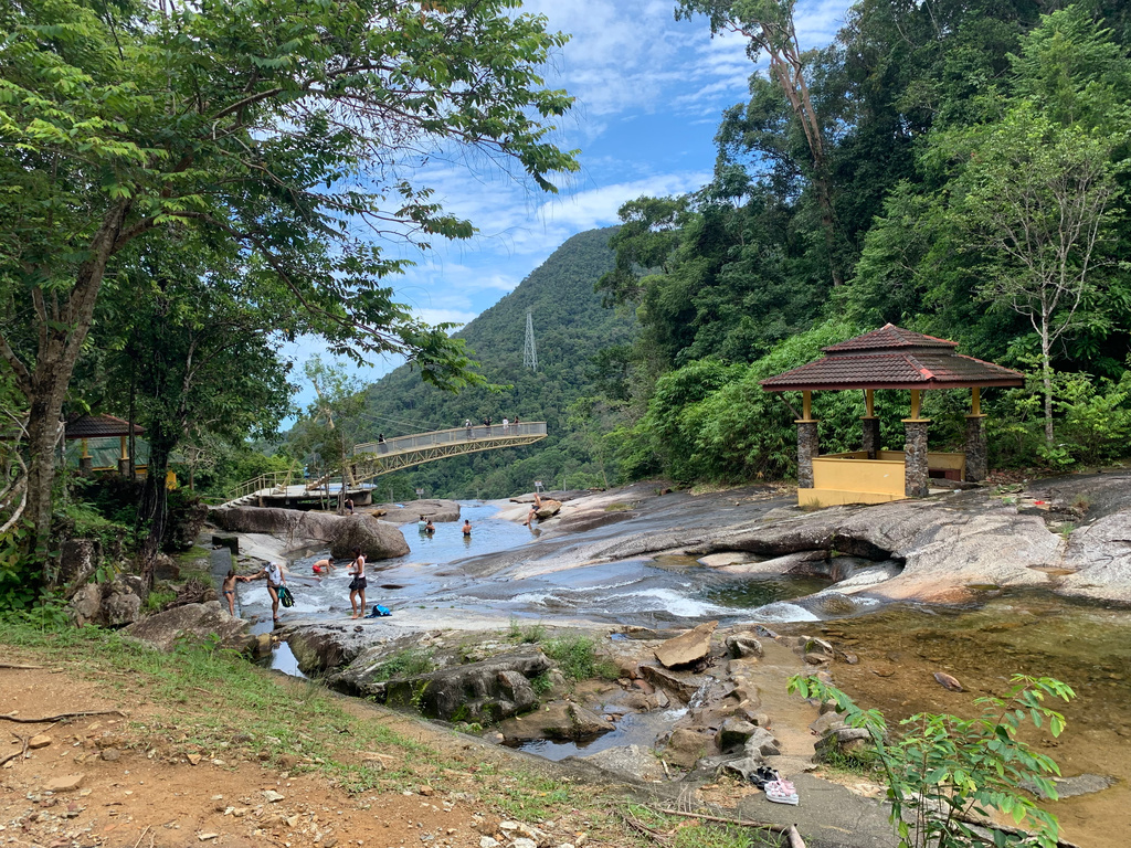 Visit Seven Wells Waterfall (Telaga Tujuh)